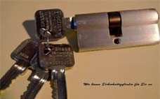 Schlüsseldienst Hamburg Rotherbaum Sicherheitzylinder mit Sicherungskarte